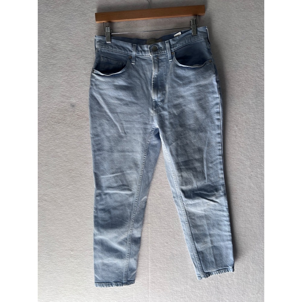 Everlane The Original Cheeky Jean Organic Cotton Light Wash Blue Denim 27 Crop
